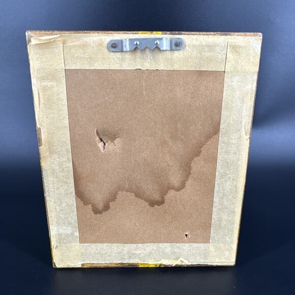 Vintage 3D Layered Glass Hand-Painted Daisy Glass Art Miniature By Barbara - Picture 6 of 14